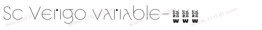 Sc Verigo variable字体转换 Sc Verigo variable字体转换